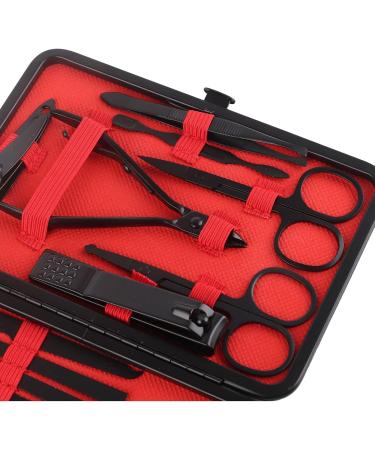 23 Pieces Black Stainless Steel Nail Clippers Set with Incisive Edges and Easy to Carry Nail Clipper Kit Ages Suitable for Hand and Foot Care Needs - Buy Online on GoSupps.com