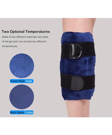 Koo-Care Knee Ice Pack for Injuries - Reusable Gel Wrap for Pain Relief & Swelling - Hot Cold Compress for Arthritis, Meniscus Tear, Sprains, ACL, Knee Replacement - Post-Surgery Therapy (Navy) - Buy Online on GoSupps.com