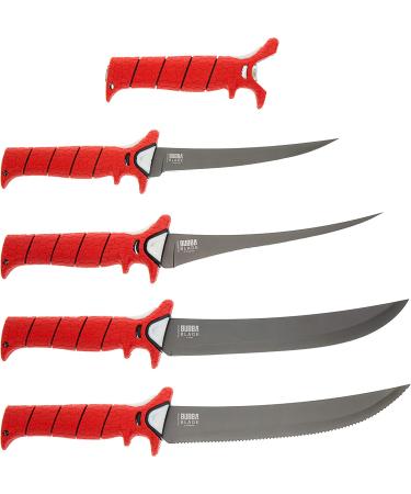 BUBBA Multi-Flex Interchangeable Blade Kit with Non-Slip Grip Handle, Ti-Nitride S.S. Coated Blades and Case - Ideal for Fishing - Buy Online on GoSupps.com