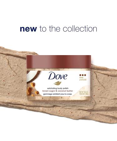Dove Brown Sugar & Coconut Butter Body Scrub - 10.5 oz | Exfoliating & Nourishing Formula for Silky Smooth Skin - Buy Online on GoSupps.com