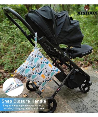 MIXIDON Pattern 5 Waterproof Wet Dry Bag - Ideal for Swimsuits, Cloth Nappies, Baby Items - Outdoor Organizer Bag for Wet/Dry Clothes - Buy Online on GoSupps.com
