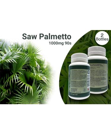 Saw Palmetto Supplement 1000mg 90s 2 bottles by Total Natural Prostate Health Prostate Support Supplement Formula Reduces Frequent Urination and Prevent Hair Loss - Buy Online on GoSupps.com