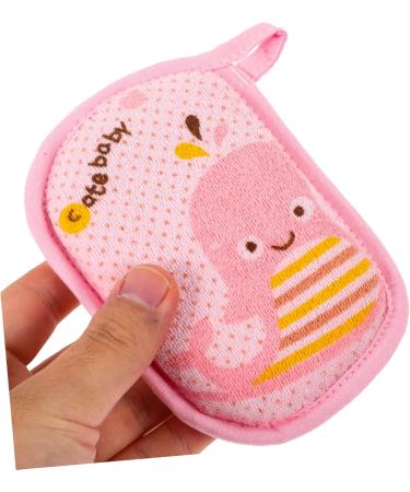 Beavorty Pink Bath Pouf & Scrubber Accessories for Newborns | Comfortable Bathing Tool for Kids - Perfect Shower Companion - Buy Online on GoSupps.com
