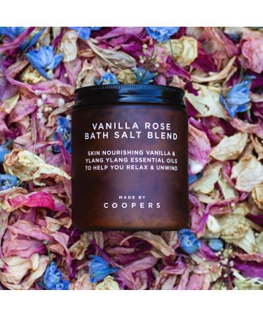 Shop Made by Coopers Vanilla Rose Bath Salt Blend with Essential Oils & Coconut Oil - 500g - Nourishing & Soothing | International Shipping Available - Buy Online on GoSupps.com