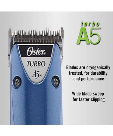Oster A5 Pet Grooming Clippers | 2-Speed Settings, Detachable Blade - Blue - Buy Online on GoSupps.com