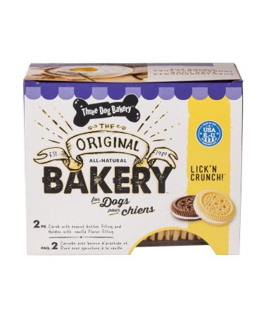 Three Dog Bakery Lick'n Crunch Two Flavour Dog Biscuits White