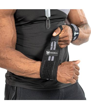 Wrist Wraps for Weightlifting - 18 Premium Quality Support Straps (USPA, IPL, USAW & IWF Approved) - Ideal for Bench Press, Overhead Press, Dips & Curls - Best Wristbands for Olympic Lifting & Cross-Training - Buy Online on GoSupps.com