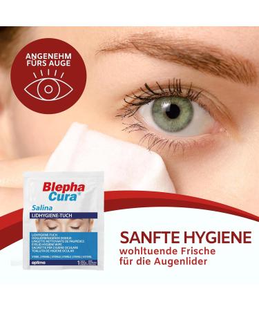 Buy Blephacura Salina 20x Sterile Eye Cleaning Towels | 100% Viscose Eyelid Hygiene Pads for Optimal Eye Care - Buy Online on GoSupps.com