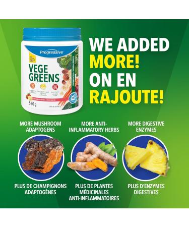 Progressive Vegegreens Strawberry Banana Flavour 530 g Anti-Inflammatory plus Liver & Digestion Support Strawberry Banana 530 g - Buy Online on GoSupps.com