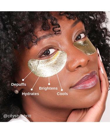 WANDER BEAUTY BAGGAGE CLAIM Gold Under Eye Patches | Brighten Dark Circles, Hydrate, and Reduce Puffy Eye Bags | Hyaluronic Acid Eye Mask for Fine Lines and Wrinkles (6 Pairs) - Buy Online on GoSupps.com