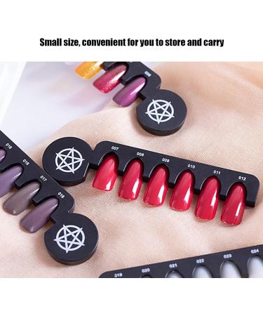 Nail Color Display Card Light weighted Nail Color Display Board Detachable Easy To Polish Transparent for Nail Salons for Painting for Showing for Beginners - Buy Online on GoSupps.com