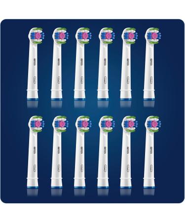 Oral-B 3D White Plug-In Brushes | 12 Brightening Tooth Cleaning Attachments | Compatible with Oral-B Toothbrushes - Buy Online on GoSupps.com