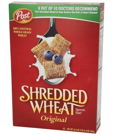 Post Shredded Wheat Cereal 16.4 oz - The Original Spoon Size - Buy Online on GoSupps.com