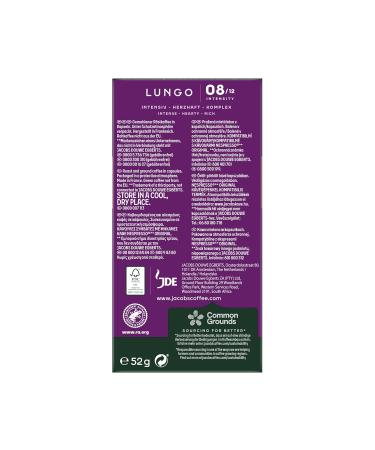 Buy Jacobs Lungo Intenso Coffee Capsules - Intensity 8 100 Nespresso * Compatible - 10 Pack for 10 Drinks - Buy Online on GoSupps.com