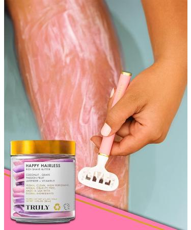 Truly Happy Hairless Shave Butter - Coconut Shave Cream for Women - Vegan & Cruelty Free - 1.3 OZ - Buy Online on GoSupps.com