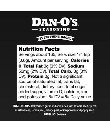 Dan-O's Everything Bagel Seasoning 3.5oz