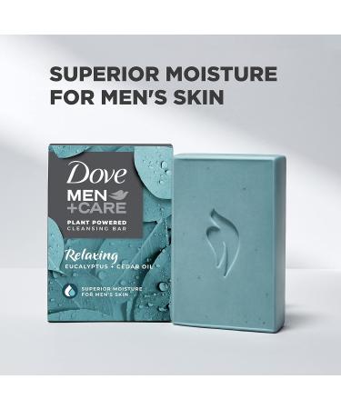 Dove Men+Care Natural 4-in-1 Bar Soap with Eucalyptus & Cedar Oil 5oz - Hydrating Men's Body, Hair, Face, and Shave Soap - Buy Online on GoSupps.com