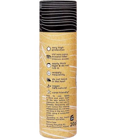 Aloha Sun Stick SPF 50+ (3-pack) Sunscreen Stick Sun Block Stick for Face Sunscreen SPF 50 for Surfing Great Sun Cream for Kids & Outdoor Sports Sunscreen Plastic Free Packaging 20g - Buy Online on GoSupps.com