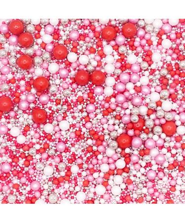 Scrumptious - Pearls Mix - Twinkle Cupid - Cake Topper Sprinkles - 30g Edible Shimmer Ball Cupcake Decorations - Perfect for Weddings Christenings & Parties - Buy Online on GoSupps.com