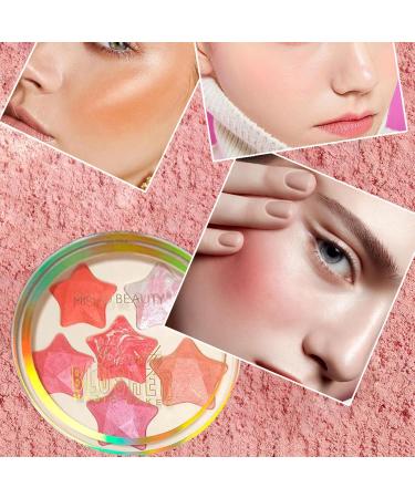 Shimmer Highlighter Blush - Long Lasting Shimmer Face Palette 6 Colors Makeup Tools For Traveling School Company Dating Home And Bar Pochy 01 - Buy Online on GoSupps.com