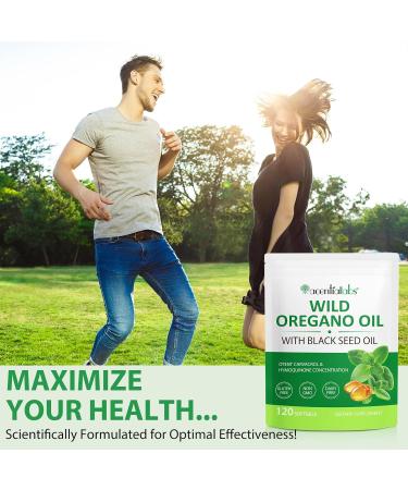 Oil of Oregano Softgels 2 in 1 Oil of Oregano with Black Seed Oil 240 Count Oregano Oil Supplement Capsules Organic Oregano Oil Extract Non-GMO Gluten Free - 2 Bag 120 Count (Pack of 2) - Buy Online on GoSupps.com