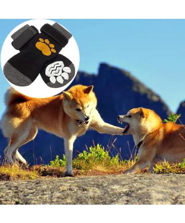 2 Pairs of Anti-Slide Dog Socks - Paw Protection for Small Dogs | Indoor & Outdoor Use - Buy Online on GoSupps.com