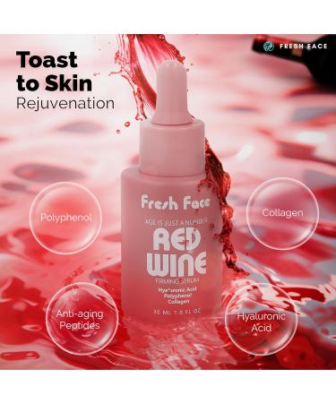 Fresh Face Hyaluronic Acid Serum 30ml - Anti-Aging Hydrating Serum with Collagen & Polyphenol | Reduces Wrinkles & Plumps Skin for Enhanced Texture & Elasticity - Buy Online on GoSupps.com