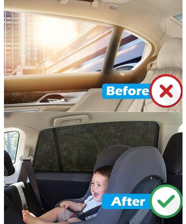 Tevlaphee Auto Sonnenschutz f r Kinder Universeller UV-Schutz f r Seitenscheiben | Mesh Material f r Babys Kinder & Haustiere - Buy Online on GoSupps.com