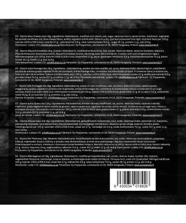  POPPAMIES Poppamies Dipmix Blue Cheese Style Vegan Blue Cheese Flavoured Dip Powder for Wings Vegetables and Snacks - Gluten Free Lac - Buy Online on GoSupps.com