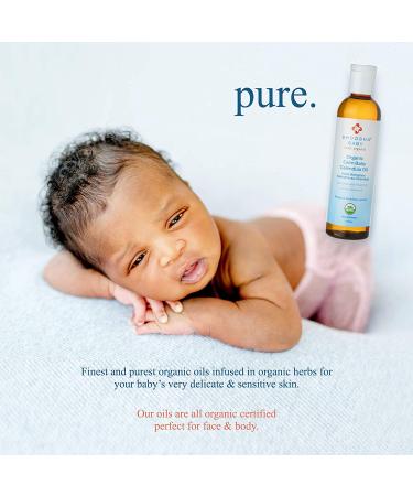 Shoosha Organic Calendula Oil for Babies - Fragrance-Free Massage Moisturizer | Hypoallergenic & Gluten-Free | 100% Real Calendula Oil - Biodegradable - Buy Online on GoSupps.com