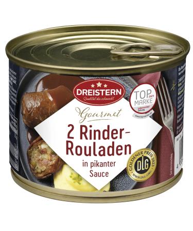 Three star 2 gourmet beef roulades 500g |Delicious beef in the practical recyclable canon box |Delicious beef - quality that tastes 500 g (1 -pack) beef roulades