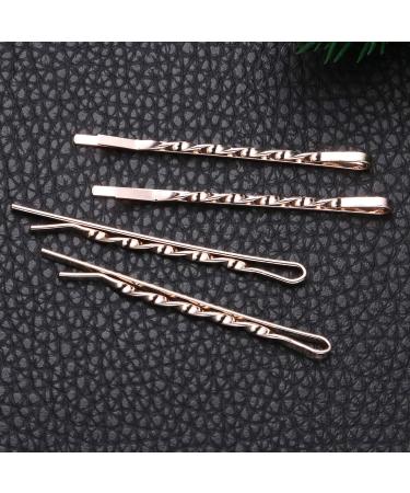 Lurrose 72pcs Rose Gold Alloy Wave Hairpins | Minimalist Bobby Pins for Women - International Shipping - Buy Online on GoSupps.com