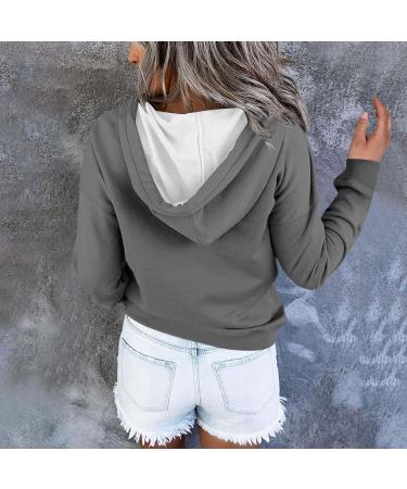 oelaio Fashion Women Zipper Winter Lengthened Plush Long Sleeve Outwear Gray Medium - Buy Online on GoSupps.com