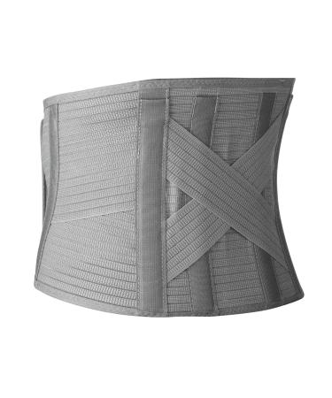Rehband Back Brace for Men & Women Lumbar Support Belt for Work & Sports Back Belt for Stabilizing Lumbar Spine & Back Individually Adjustable Colour:Grey Size:Small/Medium Small / Medium Grey