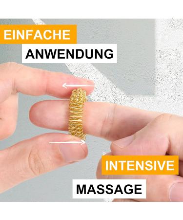 Fromero Premium Acupressure Ring Set - 12 Stress Relief Finger Massage Rings for Enhanced Relaxation & Wellness - 2023 Concept - Buy Online on GoSupps.com