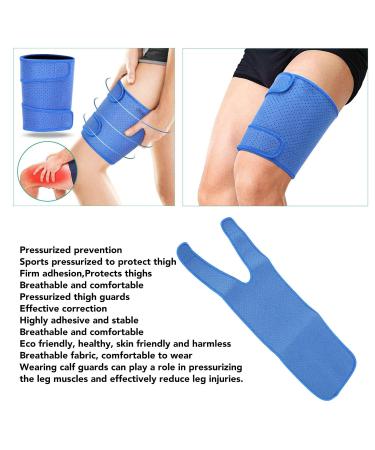 Alomejor Adjustable Thigh Compression Sleeve for Basketball - Blue | Muscle Fatigue Guard for Sports - International Shipping Available - Buy Online on GoSupps.com