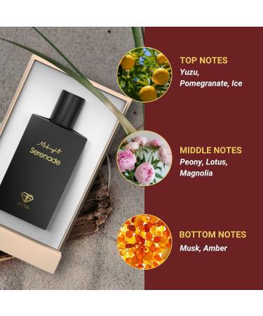 Midnight Seranade - Exotic Perfume for Men & Women | Fruity Floral Musky Scents | Non-Alcoholic Arabian Fragrance 1.85 Fl. Oz. - Buy Online on GoSupps.com