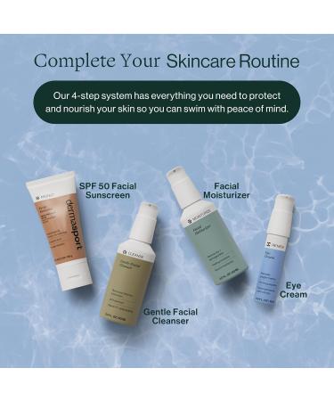 Dermasport Gentle Facial Cleanser for Swimmers - Moisturizing Fragrance-Free Face Wash Removes Sunscreen & Chlorine Natural Extracts 2 fl oz - Buy Online on GoSupps.com