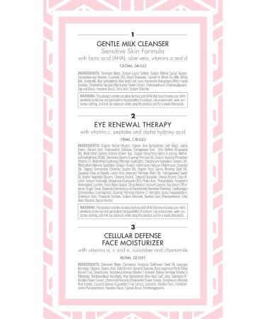 TOULON Skin Care Gift Set for Women | Anti-Aging Beauty Set | Mother's Day Gift | Gentle Milk Cleanser Antioxidant Day Cream & Eye Cream - Buy Online on GoSupps.com
