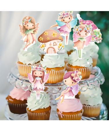 Fairy Cupcake Toppers 48Pcs Fairy First Birthday Party Decorations Fairy Garden Party Cupcake Picks Fairy Cake Decorations Fairy Baby Shower Decorations Supplies - Buy Online on GoSupps.com