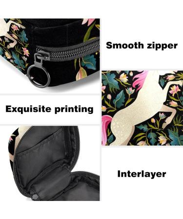 Magic Unicorn Sanitary Napkin Storage Bags | Beautiful Flowers Period Bag for Women & Teens - Menstrual Cup Pocket Holder - Buy Online on GoSupps.com