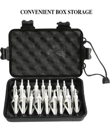 Aiskaer 125 Grain 3 Fixed Blade Hunting Broadheads - Pack of 18 - Metal Tips for Compound Bow and Crossbow - Buy Online on GoSupps.com
