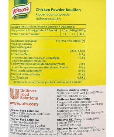SPIRITCROWD Knorr Chicken Powder Bouillon 900g - Great for Soups - Buy Online on GoSupps.com