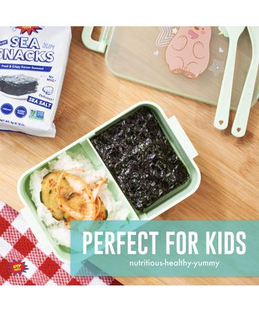 KPOP Sea Snacks - Premium 5g Roasted Seaweed Lightly Salted | Vegan & Certified Organic | Non-GMO & Gluten Free | Korean Snack Packs (24 Pack) - Buy Online on GoSupps.com