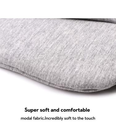 Kimkoo Sleep Mask - Soft & Comfortable Eye Mask for Sleeping, Block Out Light for Women and Men, Perfect for Travel - Gray | Includes Pouch - Buy Online on GoSupps.com