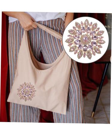 Lurrose Creative Shape Diy Patches On Sticker Girl Hot Adorn Reing Wedding Crystal Decor Rhinestone Bottom Pink 1X10.8X10.8CM - Buy Online on GoSupps.com