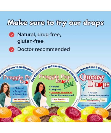 Queasy Anti-Nausea Wristbands - Relief from Morning Sickness, Motion Sickness & Migraine - Clinically Tested Acupressure Wristband - 2 Pairs (4 Bands) - White & Blue - 1 Count - Buy Online on GoSupps.com
