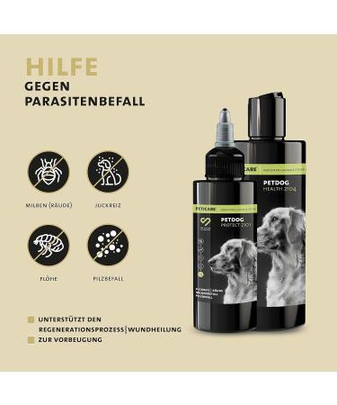 Peticare Anti-Parasites Set for Dogs | 100ml Nursing Lotion & 250ml Shampoo | Relieves Itching Fights Mites Fleas & Fungi | Petdog Set 2135 - Buy Online on GoSupps.com
