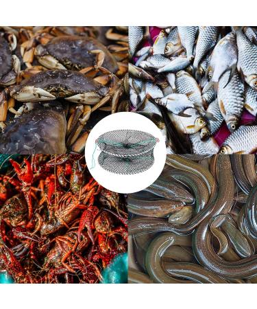 Anglerbasics Portable Crab Trap | Fish Trap for Minnow, Crawfish, Shrimp, Lobster | Bait Snare Trap (17.72x7.87) - Buy Online on GoSupps.com