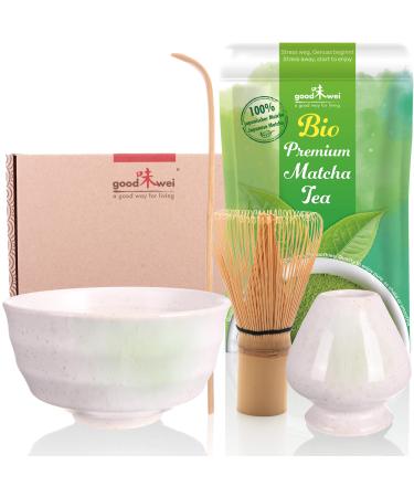Matcha complete set including organic matcha tea (Shiro)